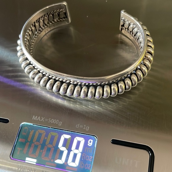 Handmade Sterling Silver Rope Style Bracelet Cuff NWOT - Picture 9 of 13